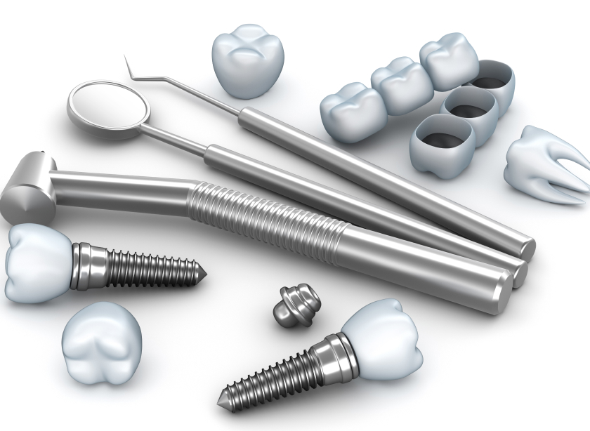 人工歯の型取り